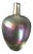 1950 Swedish Boda Handblown Iridescent 'Thumbprint' Art Glass Vase Signed by Artist B. Vallien For Sale