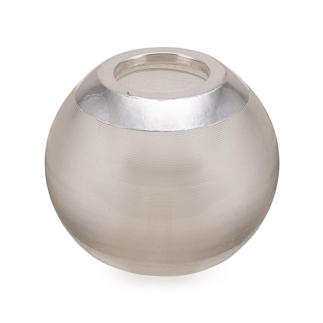 Silver 20th Century Silver-Mounted Glass Match Striker, London, 1913 For Sale - Image 8 of 8