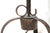 Vintage Jg Rempp Hand-Forged Wrought Iron Lamp Signed For Sale - Image 4 of 8