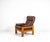 Brown Vintage Teak & Leather Atlanta Armchair by Sven Ellekaer for Skippers Mobler A/S Design, 1980s For Sale - Image 8 of 18