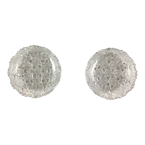 Late 19th Century APB-Starburst Nappy Bowls/Wine Bottle Coasters- a Pair