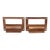 Pair of Vintage 3.125 In. Brass Bin Pulls With Label Slot For Sale