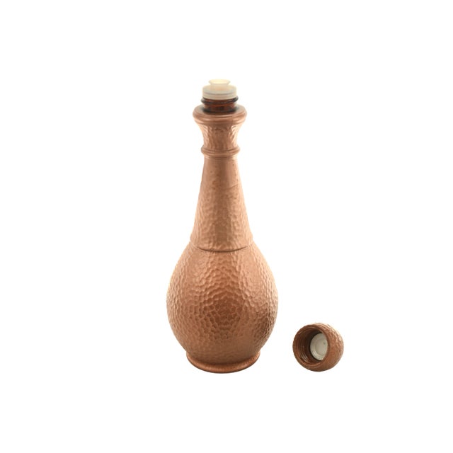 Mid-Century Modern Copper Tone Genie Bottle For Sale - Image 3 of 7