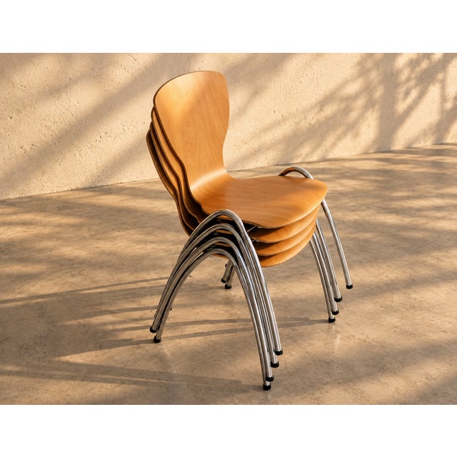 Vintage Stacking School Chair, 1970s, in Good conditions. Designed 1970 to 1979