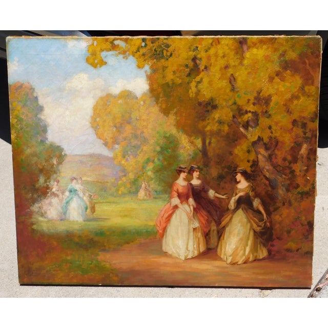 Vintage oil painting on canvas by important early Illinois artist, Josef Tomanek (1889-1974) Canvas size 25 x 30, signed...