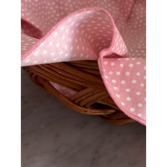 Wood 1970s French Wicker Bread / Fruit Basket For Sale - Image 7 of 8