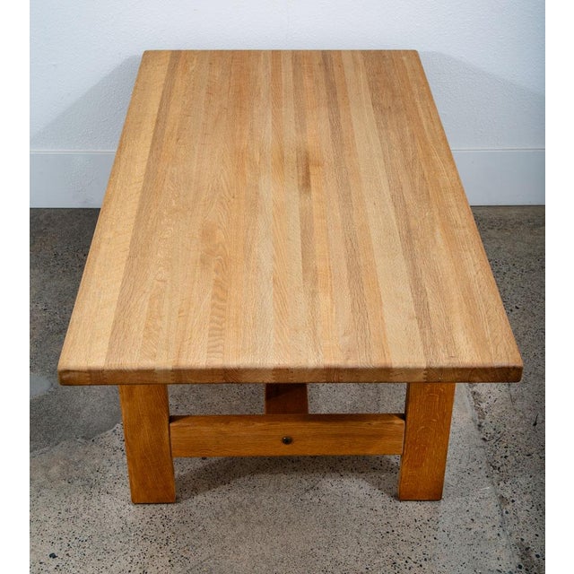 1970s Mid Century Danish Modern Coffee Table Solid White Oak Vintage Aksel Dahl 1972 For Sale - Image 5 of 11