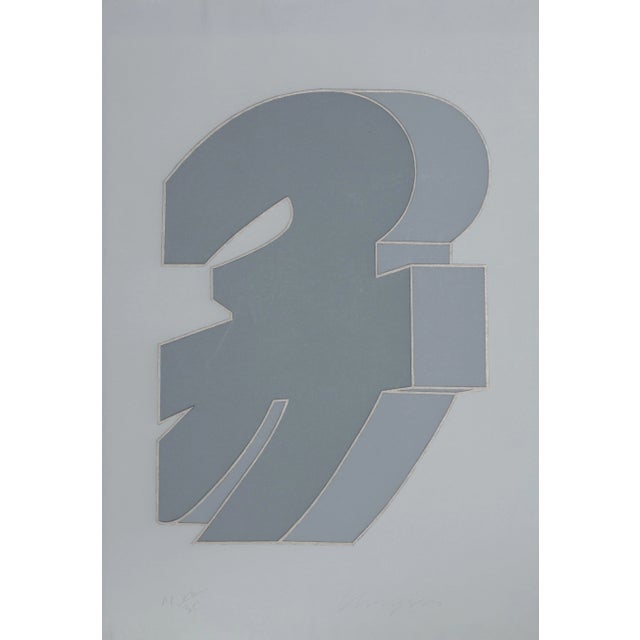 Chryssa, "Times Square Fragment #2", Abstract Screenprint For Sale