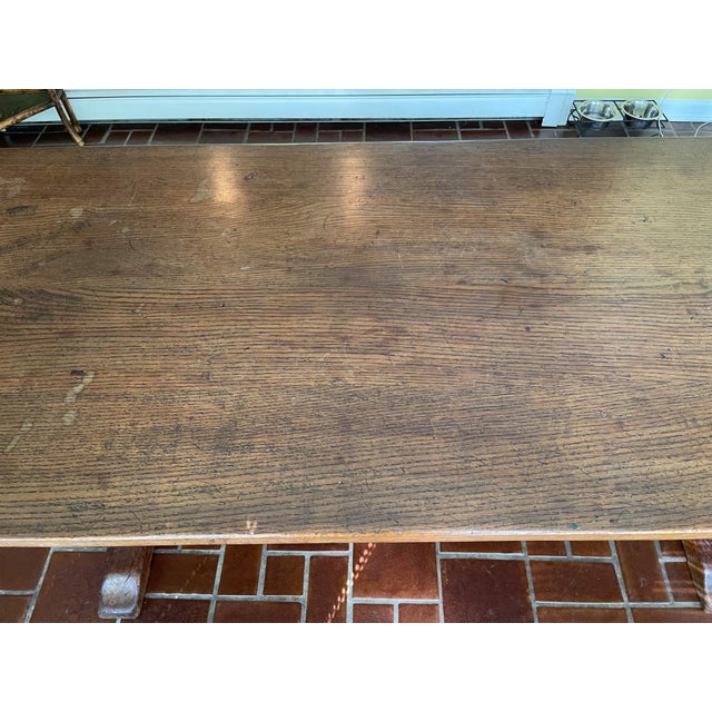 Early 20th Century Oak English Oak Refectory Dining Table For Sale - Image 9 of 13
