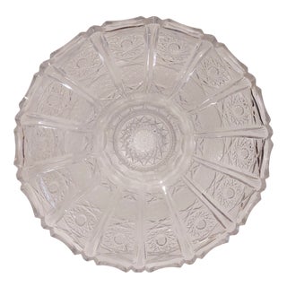 Vintage Centerpiece in Cut Crystal, 1940s For Sale