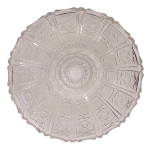 Vintage Centerpiece in Cut Crystal, 1940s