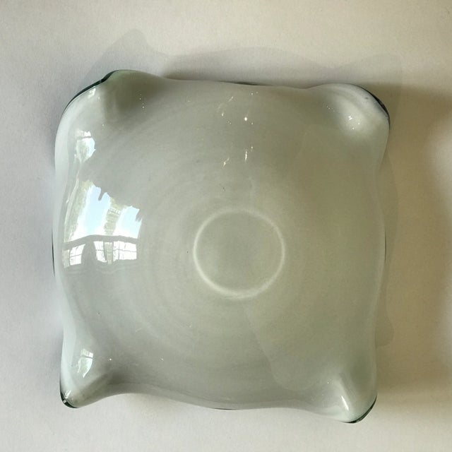 Silver Flecked Murano Glass Dish Bowl Catchall For Sale - Image 9 of 11