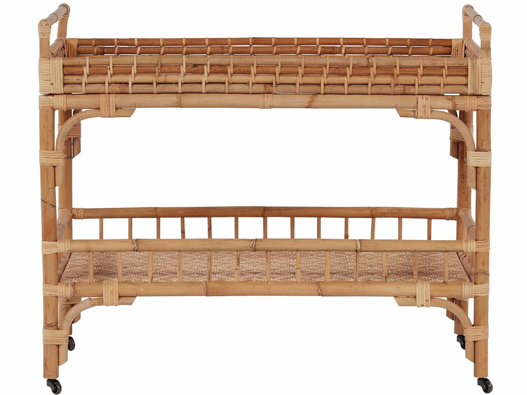 Wythe Home Shoreline Rattan Bar Cart