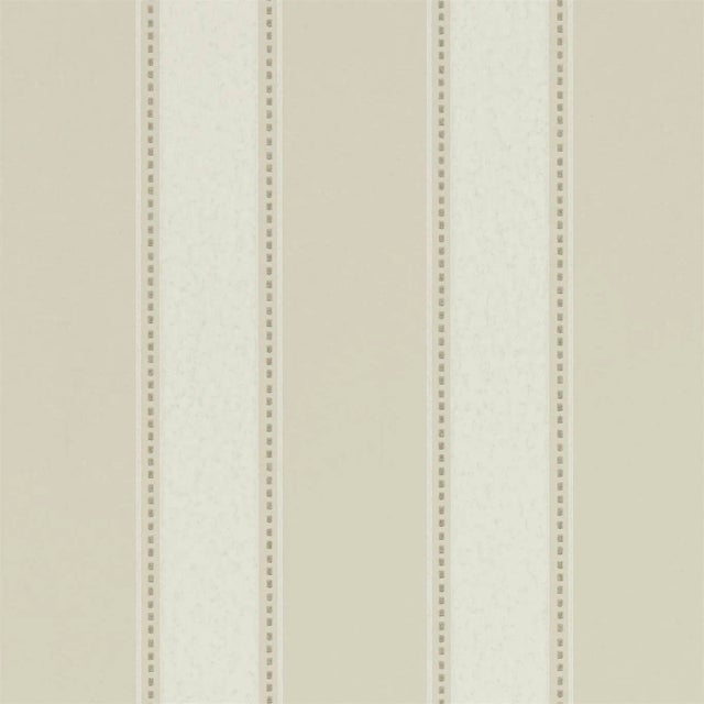 Sanderson Sonning Stripe Wallpaper in Country Linen - a Sample For Sale