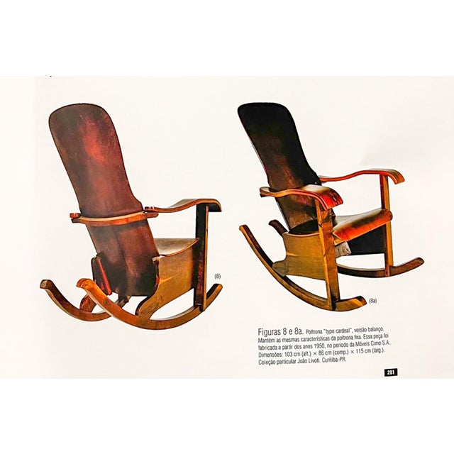 Brazilian Mid-Century Rocking Chair in Bentwood, Moveis Cimo, 1950s - Lot 137 For Sale - Image 10 of 11