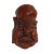 Wood Chinese Bamboo Carved Happy Man Face Display For Sale - Image 7 of 7