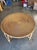 Restored Mid-Century Round Wicker Top Rattan Table For Sale - Image 4 of 5