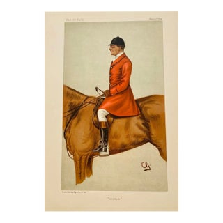 Vanity Fair Chromolithograph Caricature Print "Cattistock, " 1899, Unframed For Sale