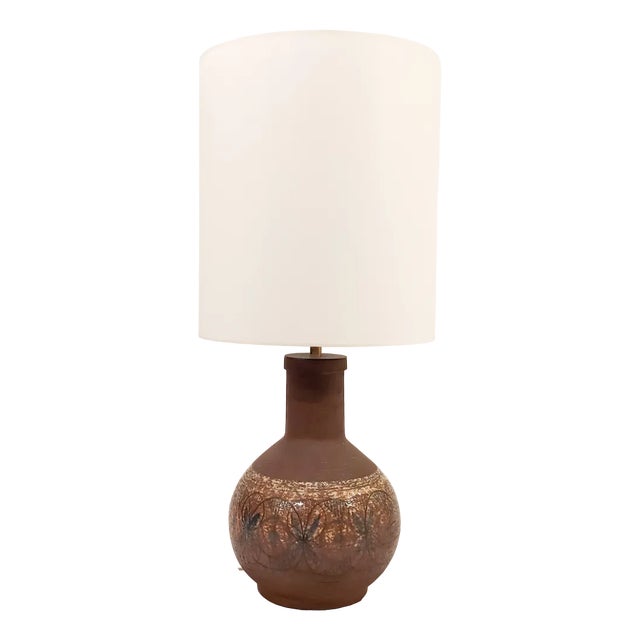 Spanish Ceramic Table Lamp by ASO, 1960s For Sale