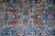 An unusual 19th century Persian Heriz runner, of exceptional length, with a wonderful light and dark indigo floral pattern...