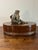 Karl Springer Vintage Leather Decorative Box Attributed to Maitland Smith With Metal Monkey For Sale - Image 4 of 9