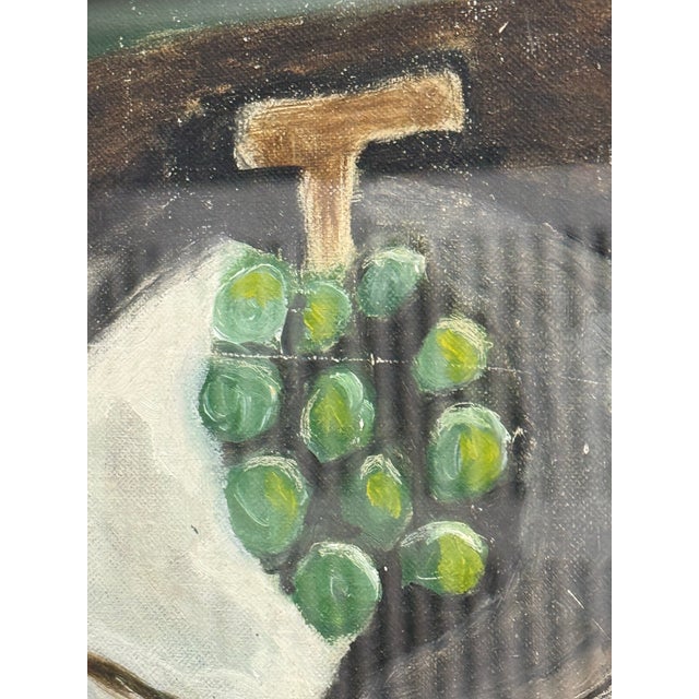 Georges Braque Georges Braque Style Fruit Dish + Fruit Basket Painting For Sale - Image 4 of 12
