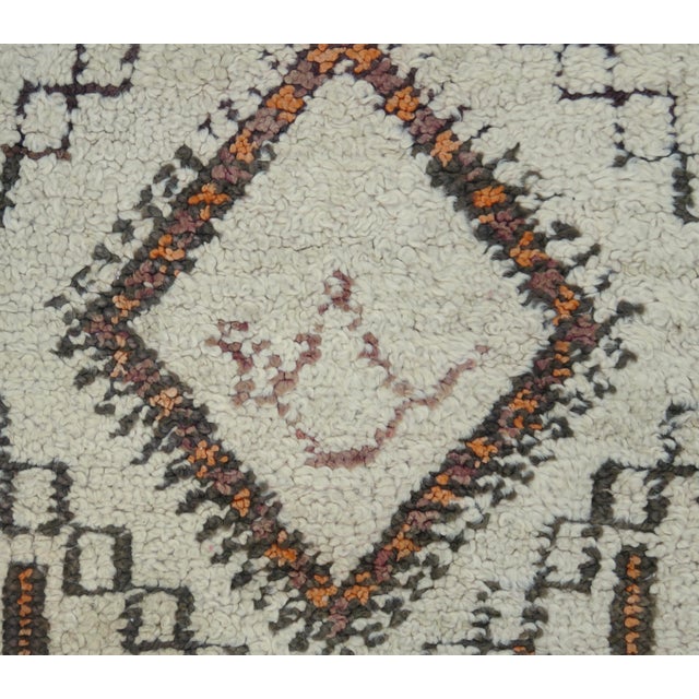 Textile Antique Moroccan Beni Ourain Rug 6'1 X 9'1 For Sale - Image 7 of 12