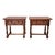 Mid-Century Spanish Wood Bedside Tables with Paneled Drawers, 1960, Set of 2 For Sale - Image 11 of 11