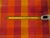 Orange United DeSoto Vintage 1970s Red & Orange Plaid Motif Wallcovering For Sale - Image 8 of 8