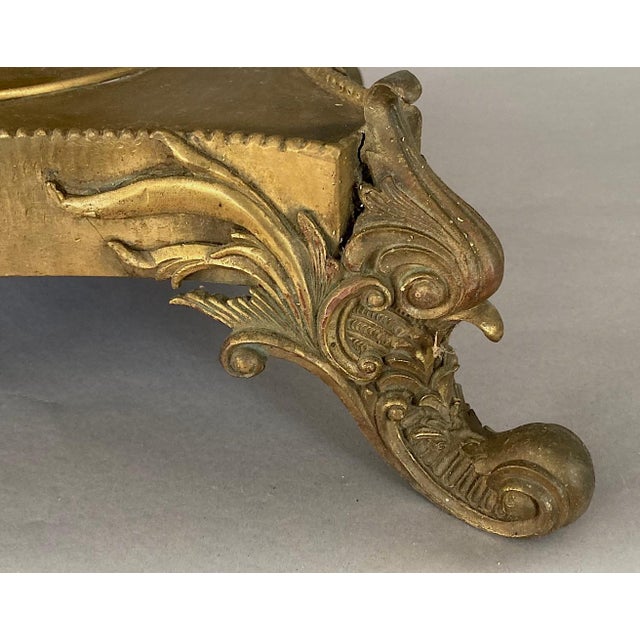 Wood Vintage Solid Brass & Wood, Banded Accent, Occasional Table or Gueridon For Sale - Image 7 of 12
