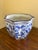 A stunning blue & white porcelain Chinoiserie planter or jardiniere China, 21st century Measures: 12.5"W x 12.5"D x...