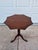 Scalloped Edge Inlaid Octagonal Mahogany Lamp Side Table For Sale - Image 6 of 12