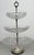 Vintage French Crystal Cut 3-Tier Serving Cake Stand For Sale - Image 4 of 14