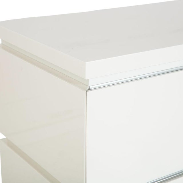 Wood Interlübke Cube Chest of Drawers in White High Gloss Wood from Lübke For Sale - Image 7 of 17