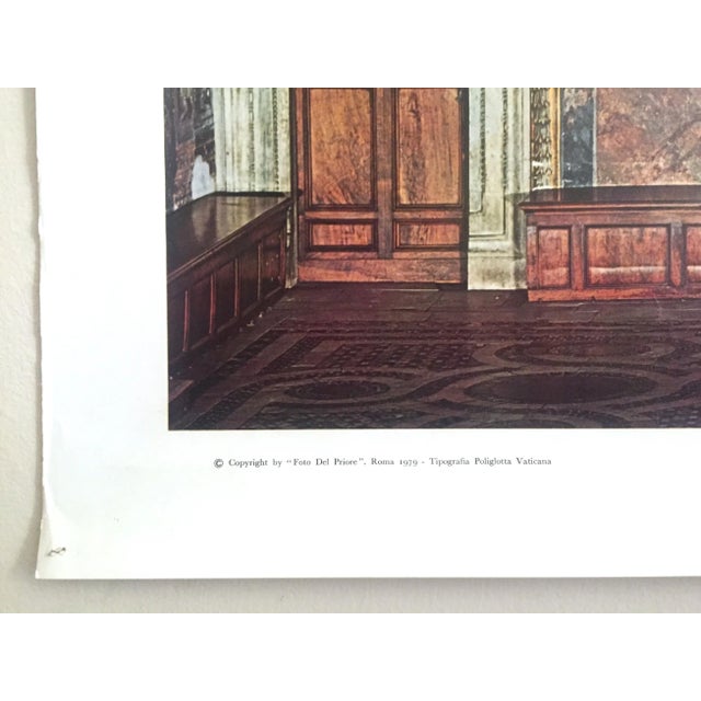 Brown Michelangelo Vintage 1979 " Sistine Chapel Ceiling " Lmtd Edtn XL Monumental Italian Lithograph Print Poster For Sale - Image 8 of 13