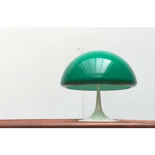 Mid-Century Space Age Italian Green Early Model Toledo Table Lamp by Luigi Massoni for Guzzini, 1960s For Sale - Image 18 of 18