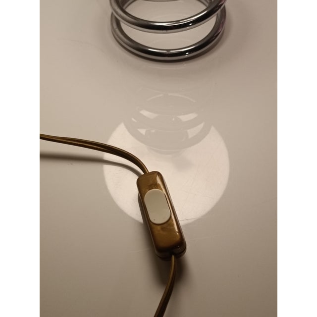 1970s Vintage Spring Table Lamp attributed to Ingo Maurer for Honsel, 1970s For Sale - Image 5 of 7