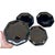 Set of 4 vintage black glass plates from the iconic Octime collection by Arcoroc France, dating to the 1980s. These plates...