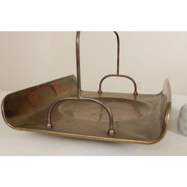 Antique Italian Brass and Marble Baker's Scale For Sale - Image 11 of 12