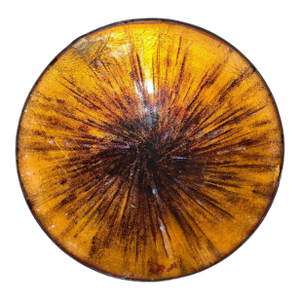 1960s Mid-Century Drip Glaze Pattern Cloisonné Bowl