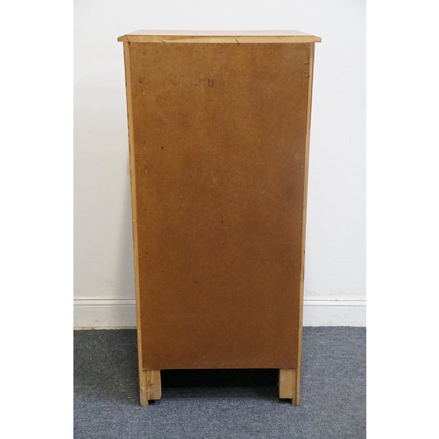 Flanders Mfg. Co. Solid Hard Rock Maple Colonial Early American Style 23" Lingerie Chest For Sale - Image 10 of 11