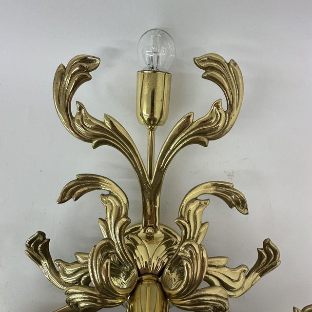 Metal Brass Ceiling Lamp by C. S. Arte, Italy, 1970s For Sale - Image 7 of 8