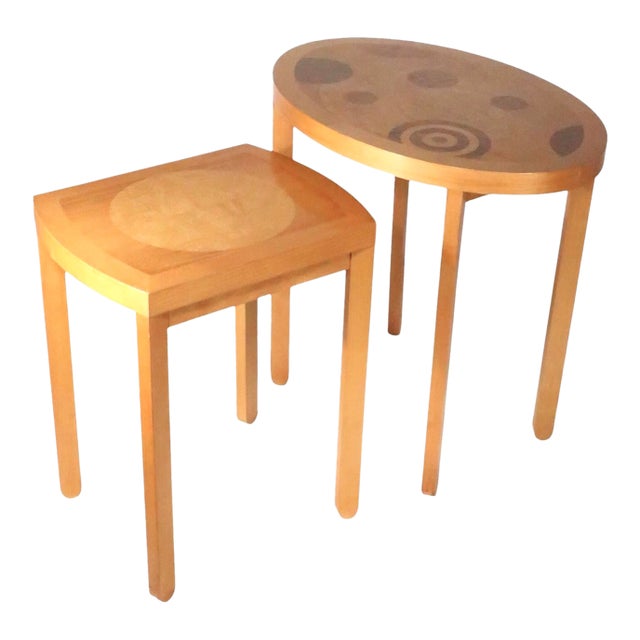 Post Modern Baker Furniture Nest of Tables For Sale