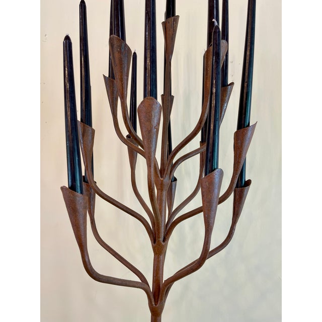 Monumental Brutalist Floor Chandelier Style of Litsios For Sale - Image 10 of 10