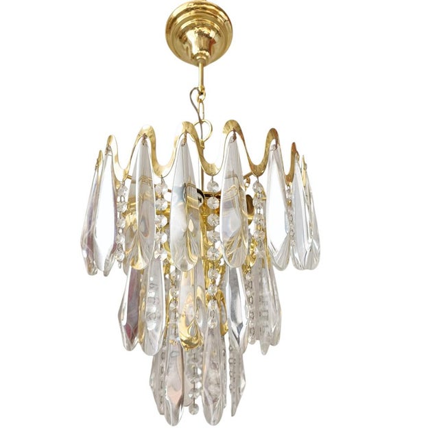 Metal Chandelier from Bakalowits & Söhne, 1970s For Sale - Image 7 of 7