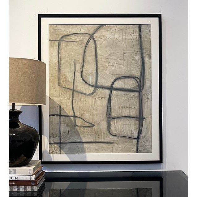 Abstract Untitled #Sp-200 by Murray Duncan - Abstract Geometric, Mix Media on Paper For Sale - Image 3 of 4