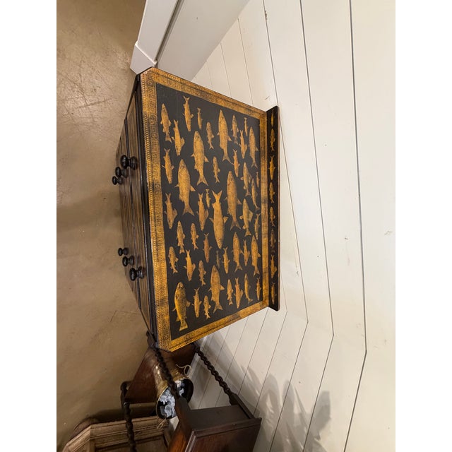 19th Century English Ebony Bamboo Chest For Sale - Image 9 of 10