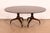 Brown Regency Carved Mahogany Double Pedestal Extension Dining Table by Old Colony, Newly Refinished For Sale - Image 8 of 13