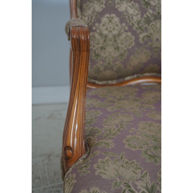 Pair of French Louis XV Style Open Armchairs Fauteuils For Sale - Image 17 of 18