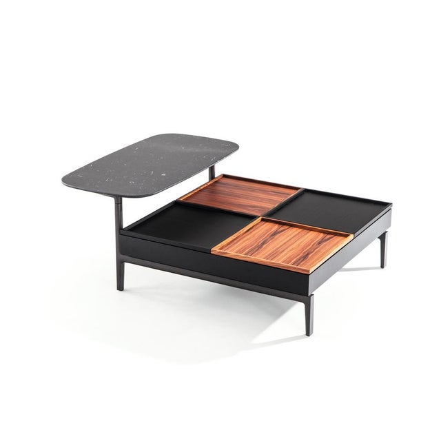 Cassina Volage Ex-S Coffee Table in Marble and Aluminium Base by Philippe Starck for Cassina For Sale - Image 4 of 18